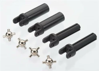 Traxxas Half shafts, heavy duty (external splined (2)/ internal splined (2))/ metal u-joints (4)