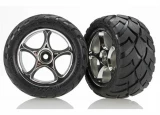 Traxxas Bandit Rear Anaconda Tire & Chrome Tracer Wheel Set