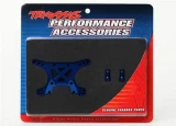 Traxxas Shock tower, front, 7075-T6 aluminum (blue-anodized)