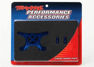 Traxxas Shock tower, front, 7075-T6 aluminum (blue-anodized)