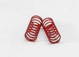 Traxxas Spring, shock (red) (GTR) (2.3 rate double purple stripe) (1 pair)