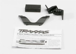 Traxxas E-Revo & Summit Front & Rear Battery Door Retainer Clips w/Foam Spacer