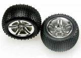 Traxxas Alias 2.8" Tires & Twin Spoke Wheels for Nitro Rear