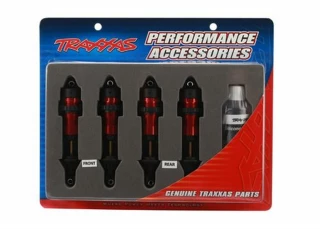 Traxxas Red Aluminum GTR Shocks (4) for Jato, Revo, E-Revo, Summit, Slayer, XO-1