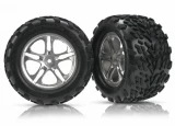 Traxxas Talon Tires & 3.8" Satin Wheels for Maxx/Revo w/14mm Hex