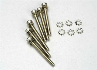 Traxxas 3x28mm Cap-Head Hex Machine Screws & Lock Washers