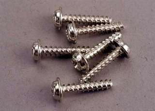 Traxxas 3x15mm Washerhead Self-Tapping Screws (6)