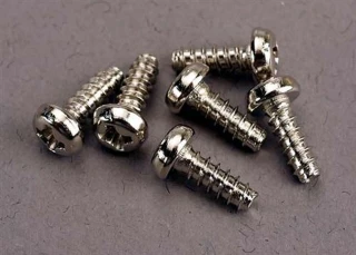 Traxxas 3x8mm Roundhead Self-Tapping Screws (6)