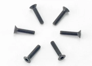 Traxxas 2.5x12mm Countersunk Hex Machine Screws (6)