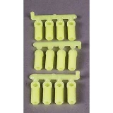 RPM Yellow 4-40 HD Rod Ends for 4.3mm/0.17" Ball Studs