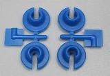 RPM Blue Lower Spring Cups: 1/10 Losi, Traxxas, HPI Savage