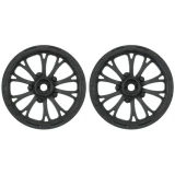 Pro-Line Pomona Drag Spec 2.2" Black Front Wheels for Slash 2WD