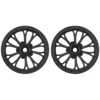 Pro-Line Pomona Drag Spec 2.2" Black Front Wheels for Slash 2WD