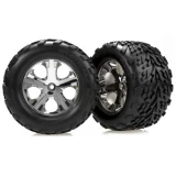 Traxxas Chrome Wheel w/Talon Tires Nitro Stampede/Rustler (Rear) or Electric Stampede/Rustler (Front)