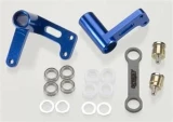 Integy Aluminum Steering Bellcrank Set for Traxxas Rustler, Slash, Bandit (Blue)