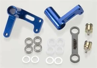 Integy Aluminum Steering Bellcrank Set for Traxxas Rustler, Slash, Bandit (Blue)