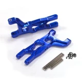 Integy Aluminum Front Lower Arms (Blue): Stampede & Rustler