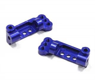 Integy Aluminum Castor Blocks for the Traxxas Stampede, Rustler & Slash (Blue)