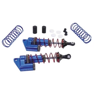 Integy MSR9 Front Piggyback Shock set (2) for the Traxxas Stampede, Rustler & Slash (Blue)