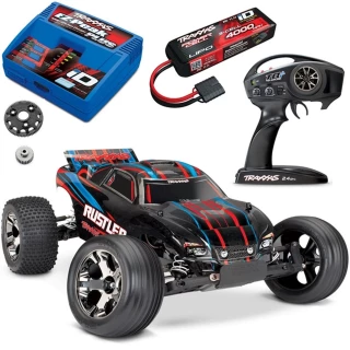 Traxxas Rustler VXL Brushless RTR RC Truck 70+MPH LiPo Combo