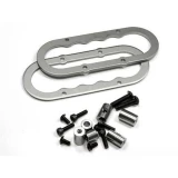 RDLogics Aluminum Rear Bumper Bracket (Silver): Revo 2.5 & 3.3