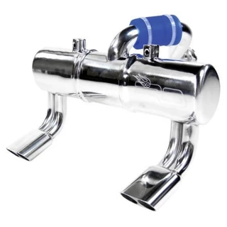 RDLogics T-Maxx 2.5 & 3.3 Aluminum Dual Exhaust w/Twin Tips (Polished)