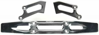 Integy Heavy-Duty Aluminum Front Bumper (Silver): T-Maxx 2.5 & 3.3, E-Maxx