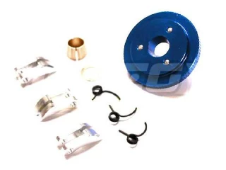 Integy 7075 Aluminum 3-Piece Clutch Conversion (Blue): Revo 3.3