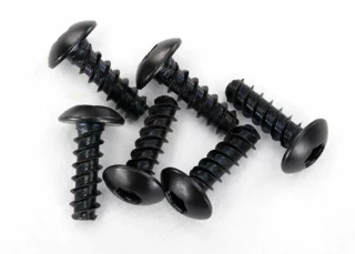 Traxxas Aton 2.6x8mm Button-Head Machine Screws (Hex Drive) (6)