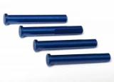 Traxxas Main shaft, 7075-T6 aluminum, blue-anodized (4)/ 1.6x5mm BCS (4)