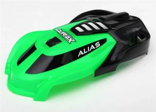 Traxxas Canopy, Alias, green/ 1.6x5mm BCS (self-tapping) (3)