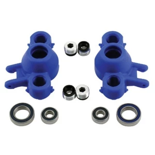 RPM Axle Carriers & Oversize Bearings (Blue): Revo, Slayer, T-Maxx, E-Maxx 16.8V