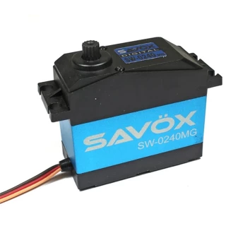 Savox SW-0240MG Waterproof 1/5 Scale High Voltage Digital Servo .15/486 @7.4V