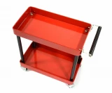 Integy  1/10 Scale Model (Red) 2-Tier Rolling Metal RC Storage Organizer Cart