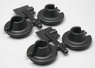 RPM Lower Spring Cups (Black) for Traxxas 1/10, HPI Savage X, XL, Flux