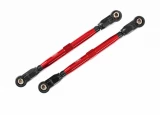 Traxxas Maxx TUBES Red 6061-T6 Aluminum Toe Links for use with #8995 WideMaxx Suspension Kit