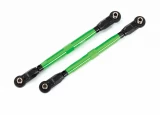 Traxxas Maxx TUBES Green 6061-T6 Aluminum Toe Links for use with #8995 WideMaxx Suspension Kit