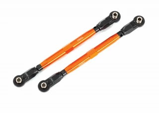 Traxxas Maxx TUBES Orange 6061-T6 Aluminum Toe Links for use with #8995 WideMaxx Suspension Kit