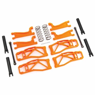 Traxxas Maxx 4S Orange WideMaxx Suspension Kit  - Includes Front & Rear Suspension Arms, Front Toe Links, Rear Shock Springs