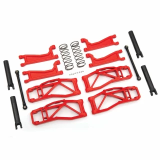 Traxxas Maxx 4S Red WideMaxx Suspension Kit  - Includes Front & Rear Suspension Arms, Front Toe Links, Rear Shock Springs