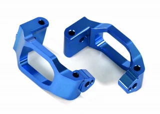 Traxxas Maxx Blue 6061-T6 Aluminum Caster Blocks C-Hubs w/4x22mm Pins (4), 3x6mm BCS (4), & Retainers (4)