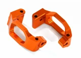 Traxxas Maxx Orange 6061-T6 Aluminum Caster Blocks C-Hubs w/4x22mm Pins (4), 3x6mm BCS (4), & Retainers (4)