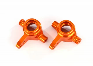 Traxxas Orange Aluminum Steering Blocks for 4x4 Slash Stampede Rustler