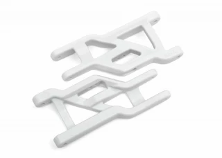 Traxxas White HD Front Suspension Arms for 2WD Slash Rustler Stampede