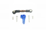 GPM Blue Aluminum Servo Horn & Spring Steel Link for Rustler 4x4