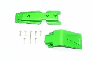 GPM Green Aluminum Front Skid Plate Set for E-Revo 2.0