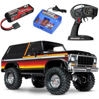 Traxxas TRX-4 Ford Bronco RC 4x4 Crawler RTR w/3S LiPo COMBO