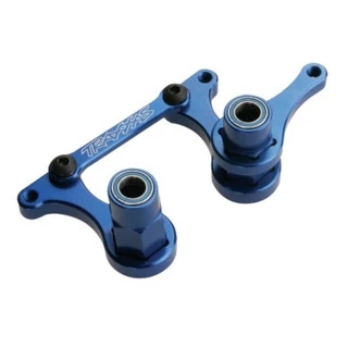 Traxxas Aluminum Steering Bellcranks: Slash 2WD, Rustler, Bandit (Blue)