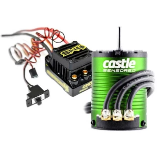 Castle Creations Sidewinder SW4 Waterproof ESC & 1410-3800Kv 5mm Shaft Brushless Motor Combo