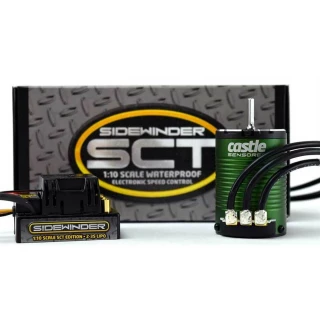 Castle Creations Sidewinder SCT Waterproof ESC & 1410-3800kv Brushless Motor